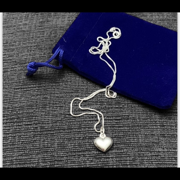 925 silver heart necklace - Picture 8 of 9